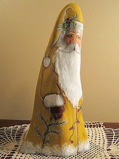 Circle Inspiration, Cypress Knees, Santa Faces, Santa Statues, Santa Paintings, Gourd Crafts, Santa Claus Images, Santa Carving, Christmas Open House