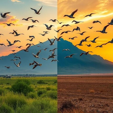 Explore how climate change affects migratory birds, altering migration patterns and impacting bird populations. Discover the challenges and adaptations in avian ecology https://tiizofbirds.blogspot.com/2024/10/bird-migration-patterns-analyzing.html Bird Migration, Migratory Birds, Easter Colors, Ecology, Birds, Easter, Design