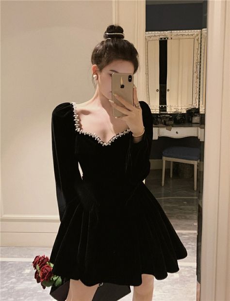 Dresses For Woman, Female Clothes, Birthday Party Dress, Fashion Wedding, Mini Dresses For Women, Summer Party Dress, Mini Velvet Dress, Dresses For Teens, Party Looks