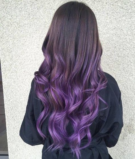 21 brown to purple balayage hair - Styleoholic Brown To Purple Ombre, Pastel Purple Hair, Purple Balayage, Purple Ombre Hair, Super Hair, Hair Color Purple, Ombre Hair Color, Pastel Hair, Hair Dye Colors