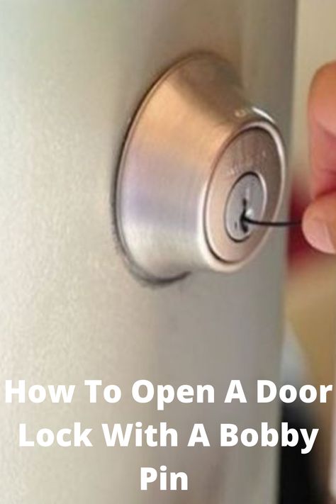 Check this guide to learn How To Open A Door Lock With A Bobby Pin #BobbyPin #DoorLock #HomeAffluence. Door Jam, Deadbolt Lock, Lost Keys, Helpful Things, Door Levers, Bobby Pin, Bedroom Doors, Entrance Doors, Security Door