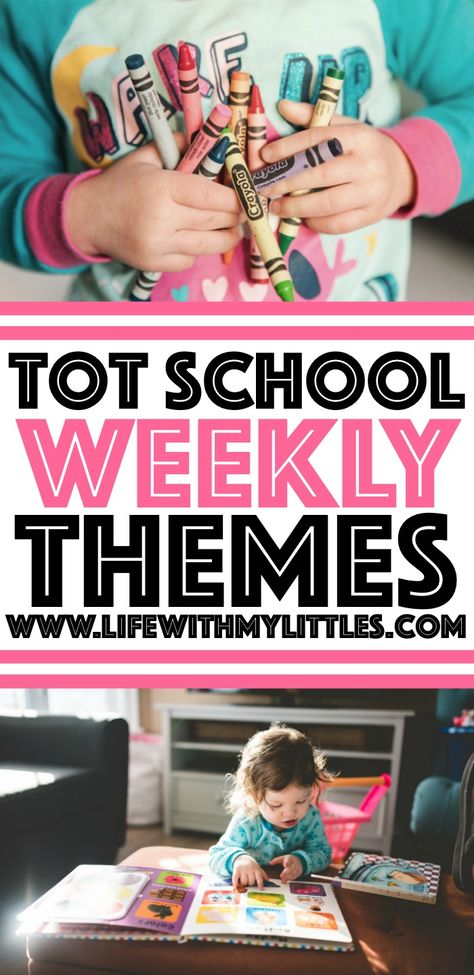 Daycare Themes Weekly, Tot School Curriculum, Tot School Themes, Preschool Weekly Lesson Plans, Daycare Lesson Plans, Weekly Themes, Daycare Themes, Toddler Daycare, Toddler Themes