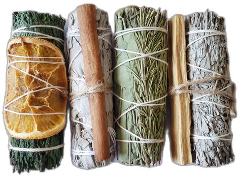 Rosemary Bundles, Sage Sticks, Sacred Herbs, Sage Bundles, Smudge Kit, Nature Party, Ren Fair, Orange Slice, Bah Humbug