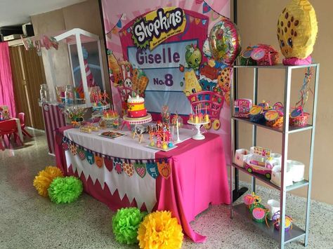 Shopkins Birthday Party Ideas | Photo 9 of 9 | Catch My Party Shopkins Birthday Party Ideas, Shopkins Party Decorations, Shopkins Bday, Photo Screen, Shopkins Birthday Party, Shopkins Party, Shopkins Birthday, Donut Party, Frozen Birthday Party