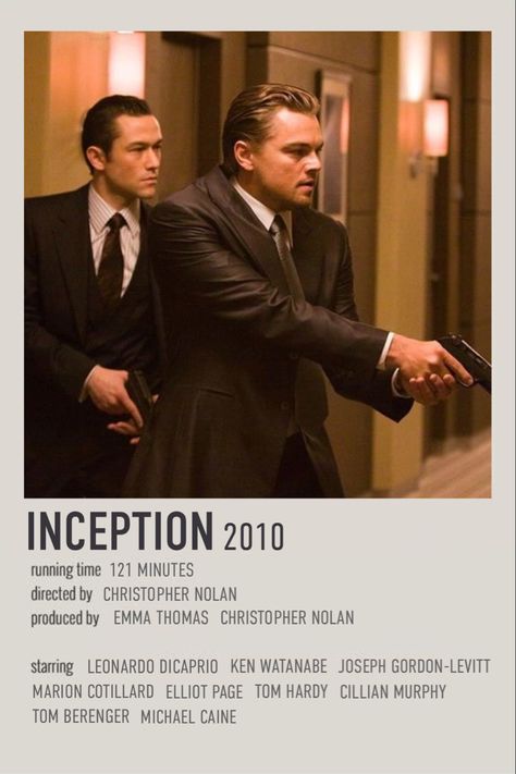 Inception Polaroid Poster, Movie Posters Inception, Inception Poster Minimalist, The King Movie Poster, Movie Polaroid Posters, Inception Aesthetic, Inception Film, Aesthetic Movie Posters, Inception Movie Poster