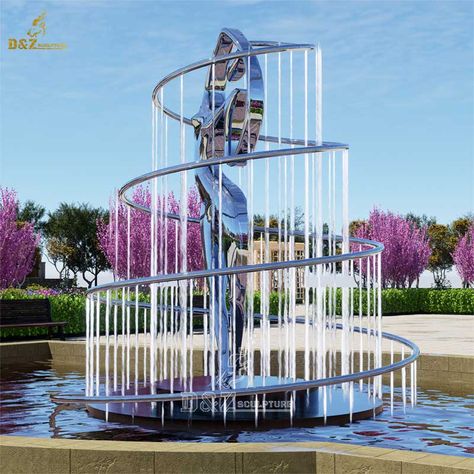 Landscaping Garden Fountains Fall Photo Booth, Waterscape Design, Lady Statue, Water Fountain Design, Architectural Sculpture, Fountain Design, Diwali Decor, Landscaping Garden, Quotation Marks