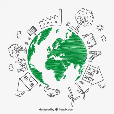 More than a million free vectors, PSD, photos and free icons. Exclusive freebies and all graphic resources that you need for your projects Painted Earth, World Earth Day, Save Nature, World Environment Day, Environment Day, Best Digital Marketing Company, Happy Earth, Vector Drawing, Let's Celebrate