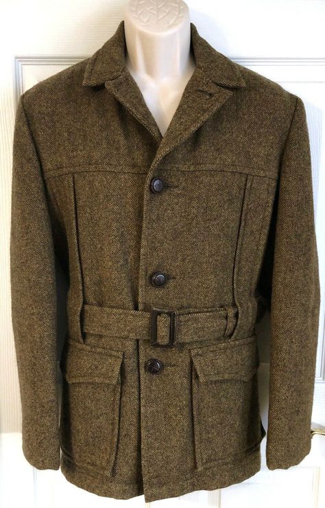 Vintage Woolrich Norfolk Jacket Mens Size 40 Lined Wool Coat Hunting Shooting M  | eBay Overcoat Aesthetic, Norfolk Jacket, Casual Trench Coat, Peacoats, Vintage Woolrich, Jackets Winter, British Fashion, Winter Coats, Jacket Vintage