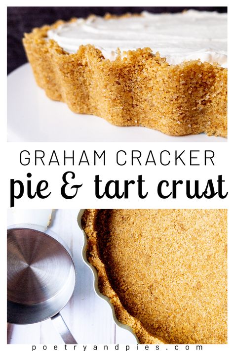 Fruit Tart Trifle, Individual Graham Cracker Crust, Gf Graham Cracker Crust, Graham Cracker Tart Crust, Graham Wafer Crust Recipe, Graham Cracker Tart Shells, Easy Tart Crust, Graham Cracker Crust Mini Tarts, Graham Crust Pies