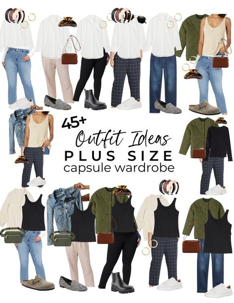 Capsule Wardrobe 2022 Plus Size, Plus Size Capsule Wardrobe 2022, Capsule Wardrobe Plus Size, Plus Size Autumn Outfits, Wardrobe Plus Size, Plus Size Boho Clothing, Plus Size Fall Outfits Casual, Capsule Wardrobe 2022, Outfit Ideas Plus Size