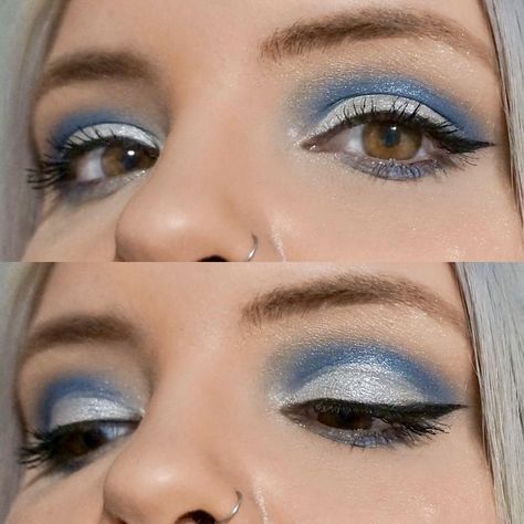 Ravenclaw Inspired Makeup, Harry Potter Makeup Looks Ravenclaw, Ravenclaw Makeup, Harry Styles Makeup, Maquillage Harry Potter, Harry Potter Makeup, Mack Up, Concert Ideas, Rave Makeup