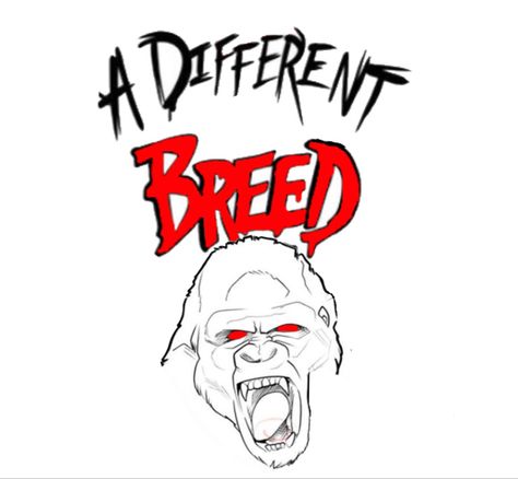 Different Breed Tattoo Men, Arm Quote Tattoos Men, Risk Taker Tattoo Stencil, A Different Breed Tattoo, Different Breed Tattoo, Gorilla Tattoo Stencil, Large Tattoo Ideas, Men Tattoos Ideas, Gorilla Tattoo Design