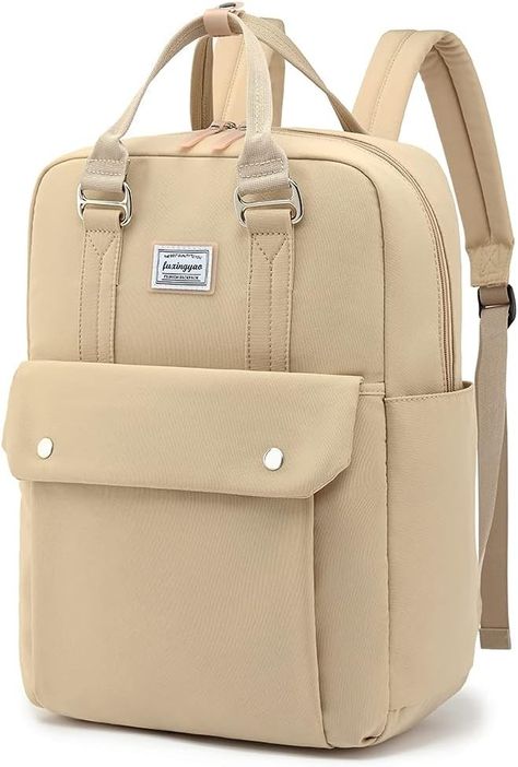 Amazon.com: FUXINGYAO Women Laptop Backpack, Durable Travel backpack with Headphone Cable Hole, Anti Theft Backpack for Fits 15.6 Inch Notebook, Beige : Electronics Cloth Backpack, Laptop Backpack Women, Backpack Outfit, Laptop Travel Bag, Simple Backpack, Business Backpack, Anti Theft Backpack, Bags For Teens, Laptop Rucksack