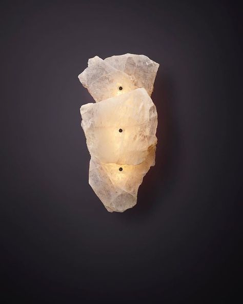 Christopher Boots PETRA I TRIPLET in white quartz, a stone of clarity. ..📷 @haydncattach Christopher Boots, Luxury Wall Lights, Pet 1, Lighting Lamp, Interiors Magazine, Chandelier Floor Lamp, Wall Lighting, Fire And Ice, Aged Brass