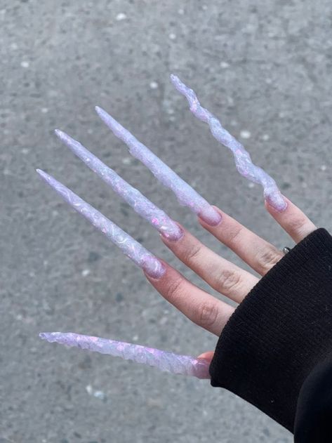 Extremely Long Nails, Really Long Nails, Kpop Hair Color, Extra Nails, Hard Gel Nails, Kpop Hair, Long Nail Designs, Crazy Nails, Nails Manicure