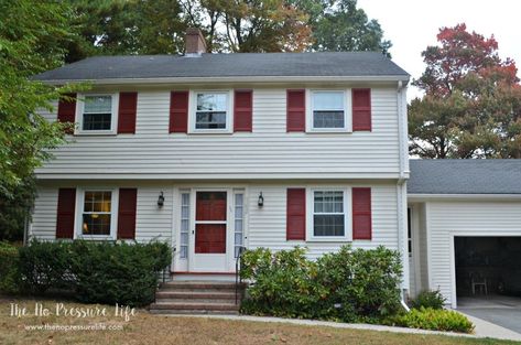 Check out how this garrison colonial got a major makeover to both the interior and exterior to create curb appeal and comfort. The before and after is amazing! If you're looking to design, remodel or put an addition on your home, you'll love this home tour, which includes a porch, kitchen, and more. #homemakeover #homedesign #beforeandafter #housetour #hometour #colonial #colonialhouse 1960s Colonial House Remodel, Colonial Remodel Exterior, Garrison Colonial Exterior Makeover, Brick House Remodel, Colonial House Exterior Makeover, Colonial Exterior Makeover, Colonial Exterior Remodel, Colonial House Remodel, Garrison Colonial Exterior