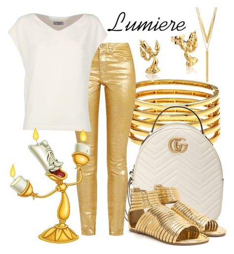 Lumiere - Beauty and the Beast Disney Bound! #BeautyandtheBeast #Lumiere #DisneyBound #InspiredOutfit Lumiere Beauty And The Beast Costume, Lumiere Disneybound, Beauty And The Beast Disneybound, Beast Disneybound, Beauty And The Beast Play, Lumiere Beauty And The Beast, The Beast Costume, Beauty And The Beast Costume, Beauty And The Beast Disney