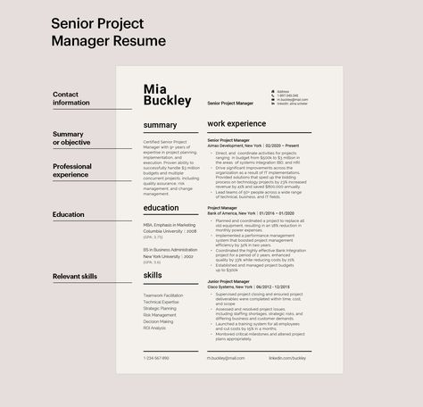 Project Management Resume, Professional Resume Design, Teacher Career, Project Manager Resume, Minimalist Resume Template, Cover Letter Tips, Resume Design Professional, Teacher Resume Template, Create A Resume