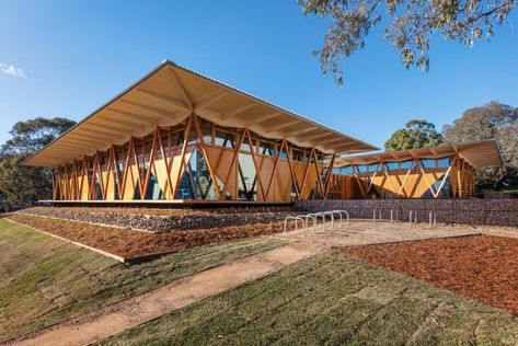 Barn Architecture, Macquarie University, Shelter Design, Bamboo Structure, Bamboo Architecture, Eco Architecture, Modular Structure, Wood Architecture, Sacred Architecture