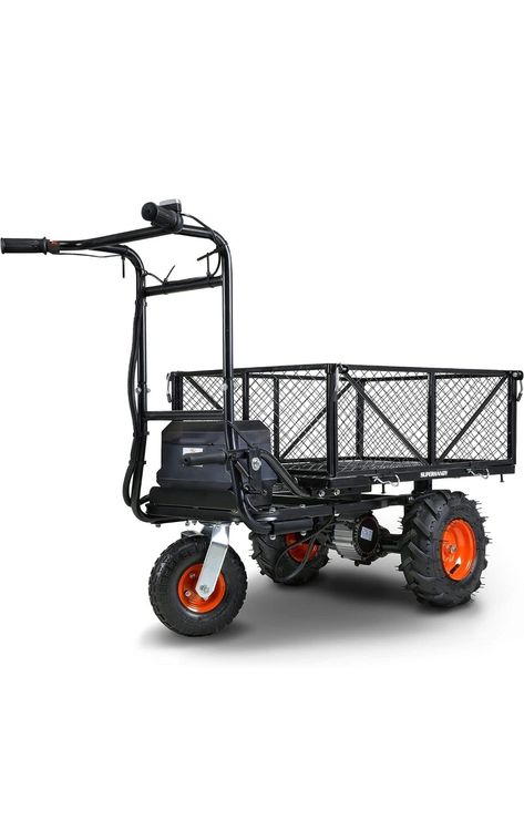 SuperHandy Utility Power Cart Diy Cart, Powered Wheelbarrow, Tractor Plow, Yard Cleaning, Electric Wheelbarrow, Utility Wagon, Wagon Cart, Wheelbarrows, Farm And Garden