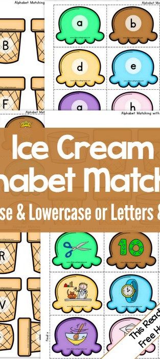 Ice Cream Alphabet, Letter Matching Preschool, Alphabet Letter Matching, Letter Recognition Games, Google Classroom Elementary, Letter Matching Activities, Free Educational Printables, Learning Alphabet, Alphabet Activity