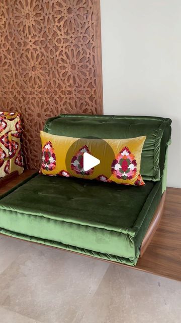 Soweare Déco on Instagram: "Salon marocain façon mah-jong en cours de finalisation 
Tissus rideaux by @klasshome_design 
Tissu Salon by @maisonbencherif 

#salon#salonmahjong#harhourabeach" Mah Jong, July 15, On Instagram, Instagram, Design