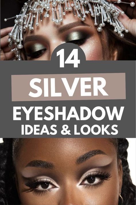 Simple Silver Eyeshadow Ideas & Looks Simple Silver Eyeshadow, Silver Eyeshadow Looks, Eyeshadow Ideas, Silver Eyeshadow, Smoky Eyes, Eyeshadow Looks, To Shine, Your Eyes, Silver