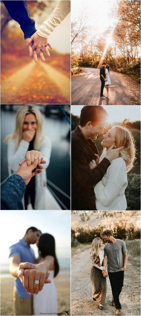 Funny Couple Photography, Engagement Announcement Photos, Creative Engagement Photo, Fall Engagement Pictures, Engagement Photography Poses, Cute Engagement Photos, Couple Engagement Pictures, Engagement Pictures Poses, Funny Couple