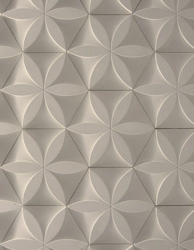 Check this out on leManoosh.com: #Beige #Circle #Embossed / Debossed #Geometry #Matte #Pattern #Texture #X-Gone Decoration Hall, Tv Fal, 3d Tiles, 3d Cnc, Material Textures, Geometric Flower, 3d Wall Panels, Wall Finishes, 3d Texture