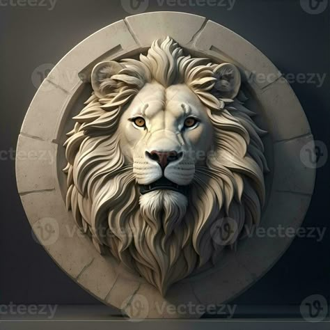 Tiger Head Tattoo, 3d Relief Art, Styrofoam Art, Animal Line Drawings, Abstract Lion, Ancient Greek Sculpture, Cement Art, Lion Images, Human Anatomy Art