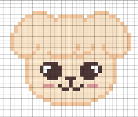 Puppym, Kim Seungmin, Stray Kids, pattern, pixel art Buku Diy, Easy Pixel Art, Pixel Art Templates, Pixel Drawing, Pixel Crochet, Pix Art, Pixel Art Grid, Pola Kristik, Minecraft Pixel Art