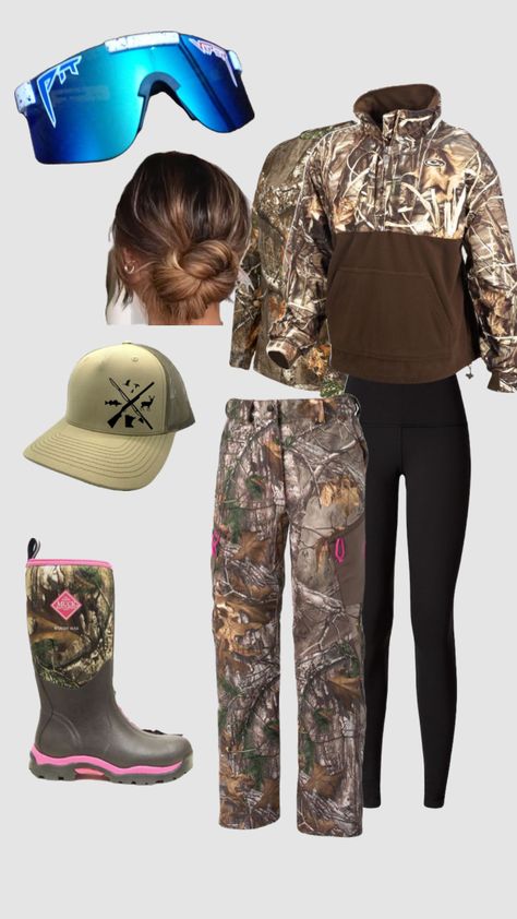 Mudding Outfit, County Fits, Deer Hunting Outfit, Womens Hunting Clothes, Hunting Outfits, Western Closet, Western Winter Outfits, Country Hairstyles, Duck Hunting Outfit