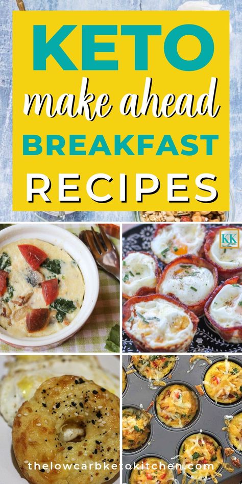 A good hearty Keto breakfast will set you up for fat burning for the rest of the day. These are some of my favorite make ahead keto breakfast recipes. Try some out today! Keto Make Ahead Breakfast, Make Ahead Keto Breakfast, Make Ahead Keto, Desayuno Keto, Keto Breakfast Recipes, Keto Diet Results, Keto Diet List, Breakfast Low Carb, Keto Diet Breakfast