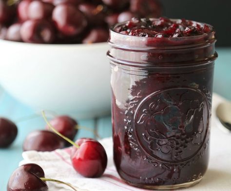 Cherry Chutney Cherry Chutney, Chutney Recipe, Cherry Recipes, Sour Cherry, Fresh Cherries, Chutney Recipes, Sweet Cherries, Jams & Jellies, Sweet And Savory