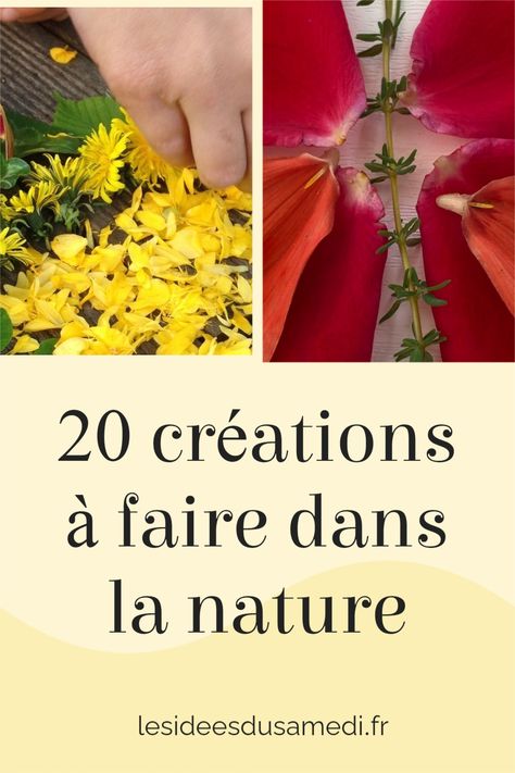 Pour la journée de la Terre, profitez des beaux jours pour créer avec les éléments que la nature vous offre : fleurs, branches, cailloux, coquillages ! Vous avez le choix et les enfants adoreront partager ce moment créatif avec vous. Vous découvrirez une activité reposante et créative à adapter pour tous les enfants de la maternelle au lycée : le landart. Animation Nature, Theme Nature, Land Art