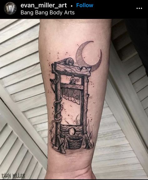 Guillotine Tattoo, Healthy Bodies, Real Tattoo, Pretty Tattoos, Art Stuff, Skull Tattoo, Geometric Tattoo, Tatting, Tattoos