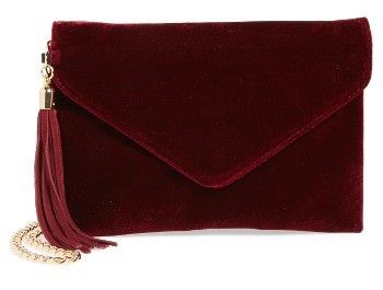 Everyday Handbags For Women, Velvet Handbags, Burgundy Party, Burgundy Purse, Velour Bag, Red Handbags, Burgundy Bag, Chic Crossbody Bag, Tassel Purse