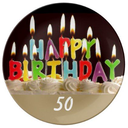 #HAPPY BIRTHDAY 50 PLATE - #birthday #gifts #giftideas #present #party Happy Birthday Michael, Happy Birthday Maria, Happy Birthday William, Check Mix, Birthday Room Decorations, Wedding Cake Pictures, Happy Birthday Celebration, Happy Birthday Candles, Happy Birthday Name