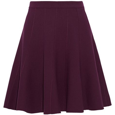 Halston Heritage Stretch-jersey skirt ($124) ❤ liked on Polyvore Dark Purple Skirt, Purple Mini Skirt, Skirt Purple, Jersey Skirt, Purple Skirt, Halston Heritage, Skirt Mini, Simply Lovely, Dark Purple