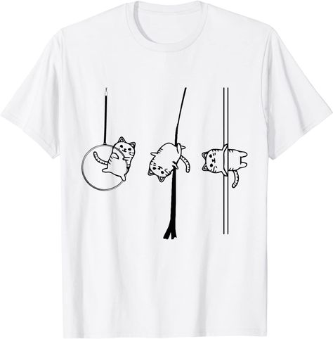 Amazon.com: Circus Aerialist cat Aerialist Yogi Dancer Aerial Hoop Lover T-Shirt : Clothing, Shoes & Jewelry Circus Aerialist, Aerial Hoop, Aerial Silks, Pole Dancing, Cat Shirts, Silk Shirt, Branded T Shirts, Circus, Shoes Jewelry