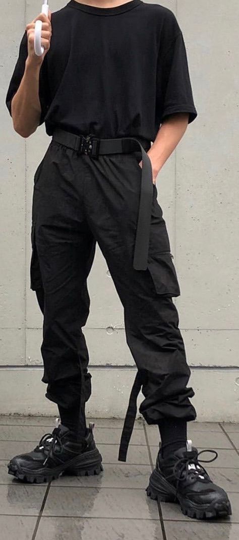 Techwear Men Outfit, Rave Outfit Men, Men Techwear, Casual Rave Outfits, Techno Rave Outfit, Mens Techwear, Rave Men, Outfits Guys, Casual Techwear