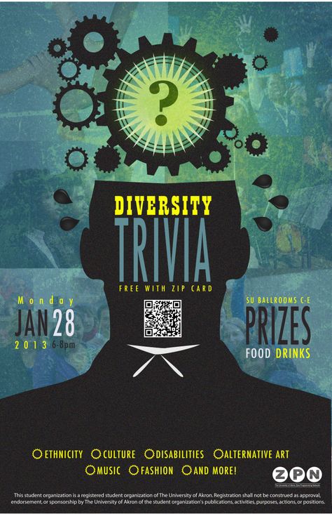 Diversity-Trivia Trivia Design, Quiz Night Ideas, Trivia Poster, Trivia Night Flyer, Quiz Poster, Bar Trivia, Posters Design Ideas, Party Design Poster, Bar Posters