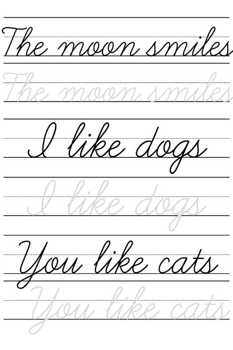 GIVE YOUR KID(S) A HEAD START! Learn to write lower case, upper case, short sentences and numbers with our workbook that is available at amazon.com for ONLY $8,25 Cursive Sentences, Beginning Writing Activities, Cursive Practice Sheets, Writing Cursive, Sentences Worksheet, Practice Cursive, Short Sentences, Cursive Writing Worksheets, Cursive Practice