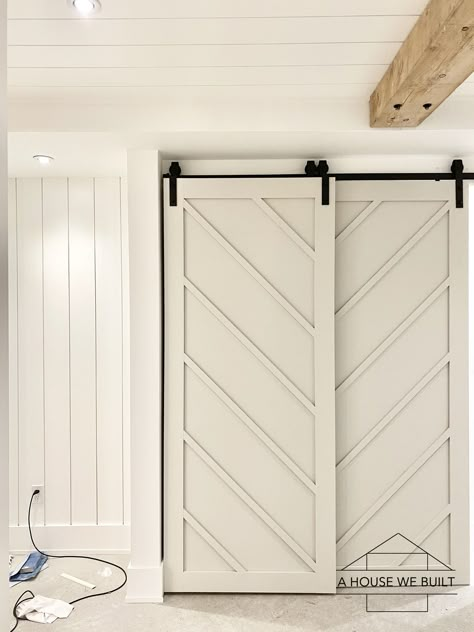 Sliding Bypass Doors, Farm Doors Sliding Closet, Closet Sliding Doors Bedrooms, Closet Door Designs Modern, Closet Farmhouse Doors, Barn Closet Doors Sliding, Sliding Barn Doors For Closet, Barn Doors On Closet, Bypass Closet Door Ideas