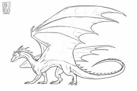 Dragon Line Drawing, Dragon Template, Dragon Line, Side View Drawing, Body Template, Shadow Dragon, Dragon Sketch, Small Drawings, Dragon Pictures