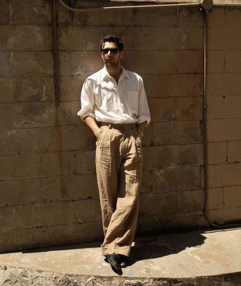 Italian Aesthetic Outfit, Italian Aesthetic Fashion, Fabien Frankel, Criston Cole, A Man Standing, Art Vibe, Mens Smart Casual Outfits, Vibe Aesthetic, Shirt Outfit Men