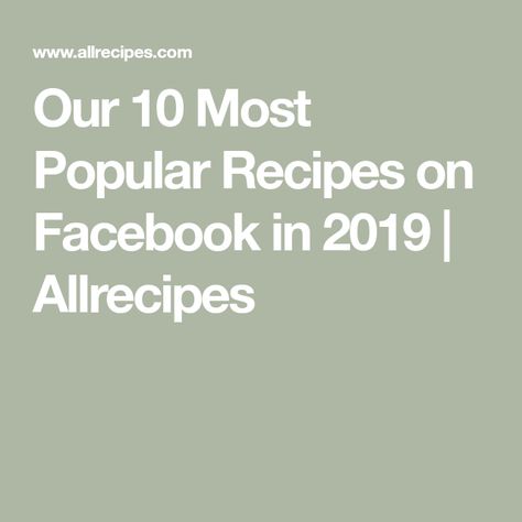 Our 10 Most Popular Recipes on Facebook in 2019 | Allrecipes Sopapilla Cheesecake Pie, Bacon Wrapped Corn, Fried Cabbage Recipes, Lemon Cream Cheese Bars, Classic Lemon Bars, Spaghetti With Spinach, Bacon Fried Cabbage, Lemon Meringue Cheesecake, Facebook Recipes