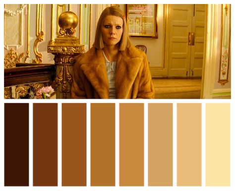 The Royal Tenenbaums Wes Anderson Wes Anderson Color Palette, Wes Anderson Aesthetic, Color In Film, Movie Color Palette, Royal Tenenbaums, Cinema Colours, The Royal Tenenbaums, Color Spectrum, Color Palette Design