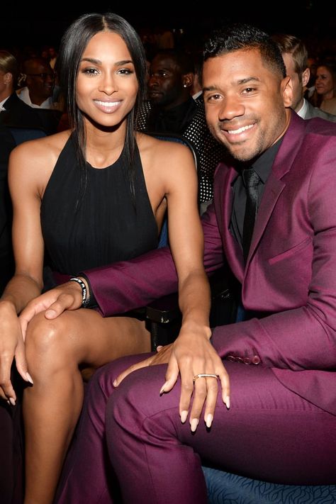 Russell Wilson And Ciara, Russel Wilson, Black Marriage, Ciara And Russell Wilson, Ciara And Russell, Woman Suit, Russell Wilson, Black Love Couples, Woman Suit Fashion