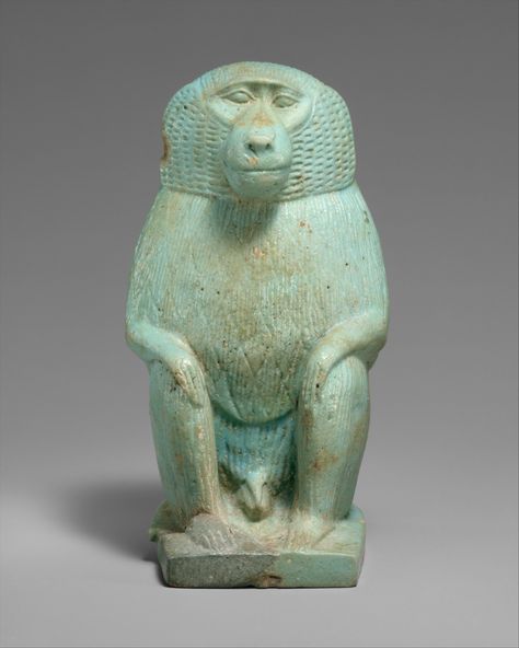 Figure of a Cynocephalus Ape | Late Period | The Met Late Period, Egyptian Artifacts, Ancient Sculpture, Egyptian History, Ancient Egyptian Art, Baboon, Egyptian Gods, Egyptian Art, Ancient Artifacts